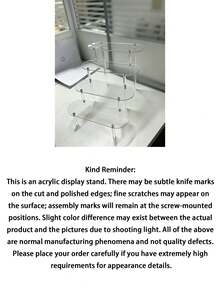 1pc Transparent Acrylic Tiered Display Stand, Versatile Desktop Acrylic Organizer For Figurines, Perfumes, Cosmetics, Accessories. Multi-Layer Organizer Display Stand Cake Stand Perfume Rack, Home Storage Display Stand Jewelry Cosmetics Display Stand - Multicolor - View 11