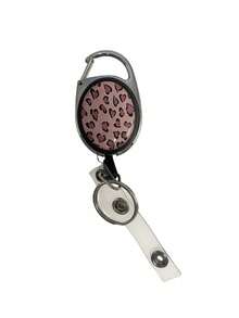 1pc Minimalist Versatile Oval Cherry Pattern Single-Sided ID Badge Reel, Personalized Badge Holder Clip, Interesting Medical/Nursing Work ID Card Holder, Office Staff, Teacher, Nurse, Student ID Badge Accessory (Floral) - A - View 10