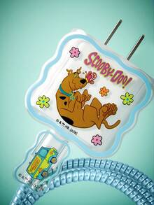 SCOOBY-DOO X SHEIN 3 Pcs Data Line Protective Cover, Suitable For IPhone Charger, Cherry Printing Pattern, Charger Protective Cover (Without Data Line) - lake blue - View 7
