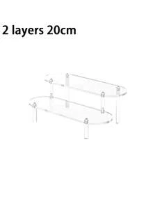 1pc Transparent Acrylic Tiered Display Stand, Versatile Desktop Acrylic Organizer For Figurines, Perfumes, Cosmetics, Accessories. Multi-Layer Organizer Display Stand Cake Stand Perfume Rack, Home Storage Display Stand Jewelry Cosmetics Display Stand - Multicolor - View 16