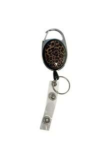 1pc Minimalist Versatile Oval Cherry Pattern Single-Sided ID Badge Reel, Personalized Badge Holder Clip, Interesting Medical/Nursing Work ID Card Holder, Office Staff, Teacher, Nurse, Student ID Badge Accessory (Floral) - A - View 12