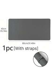 Waterproof And Durable Nail Art Table Mat, Made Of Waterproof And Soft PU Leather, Designed For Studio Tabletops And Foldable Nail Art Armrests. Ideal For Nail Artists In Salons And For Home Use. - Grey - View 15