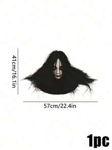 Muroi Mono 1 buah Stiker Lantai Dekorasi Rumah Ruang Tamu Wanita Berambut Panjang Menakutkan Bertema Halloween Kreatif - warna-warni - View 14
