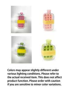 One-Piece 2-In-1 Ice Cube And Water Bottle, Large Capacity Ice, Portable Ice Cup With Straw, Squeeze-Release Ice Cube, Reusable Ice Mold For Cold Drinks, Suitable For Kitchen Family Fridge Freezing, Outdoor Camping, Picnic, Beach Trip, Party, Fruit - Multicolor - View 7