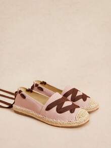 Rosivie Women's Versatile Contrasting Colors Fashion Comfortable Flat Shoes - Pink - View 3