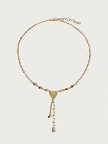 Glisma A Fashionable And Beautiful Light Luxury Elegant And Cute Necklace - heart shape - View 2