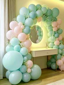 MINKOJA 5/10/12/18 Inch Multi-Color Latex Helium Round Balloons, Great For Birthday Wedding Anniversary Bridal Shower Graduation Gender Reveal Baptism New Year Holiday Party Decorations - Mint Green - View 7