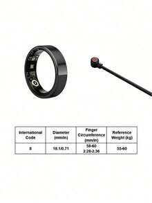 Teckwe R7/R1/TK18 Smart Ring15–20mAh Battery With Up To 5 Days Of Use. Multi-Mode Sports Tracking,Supports Gesture Photography, Call/Message Alerts. Health Monitoring: Sleep Tracking, Heart Rate, Blood Oxygen, Skin Temperature Detection. - Multicolor - View 25