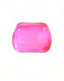 1pc Pink Ice Cube Shape Squishy Stress Relief Cube, TPR Shell With Maltose Filling, 6cm Slow Rebound Hand Squeeze Cube, Stretchy Pinchable Desktop Hand Squeeze Accessory - Multicolor - View 12