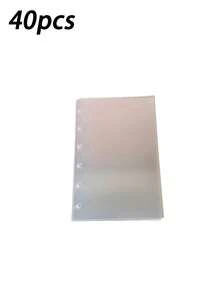Álbum de almacenamiento de pegatinas, 20 hojas de PET transparente de una sola cara con páginas interiores desprendibles, libro de colección de pegatinas y cinta washi para diario - Color - Ver 11