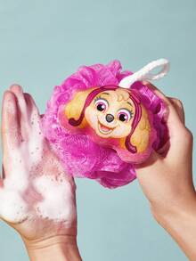 SHEIN | PAW Patrol Ultra-Soft Foam Mesh In A Fun Oversized Design With Lanyards For Bathing. - Pink - View 2