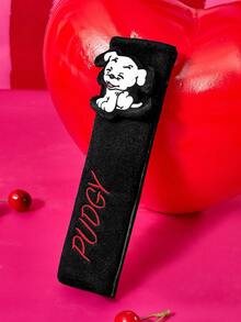 Betty Boop x SHEIN 1Pc Seat Belt Shoulder Cover, Green - betty - View 7