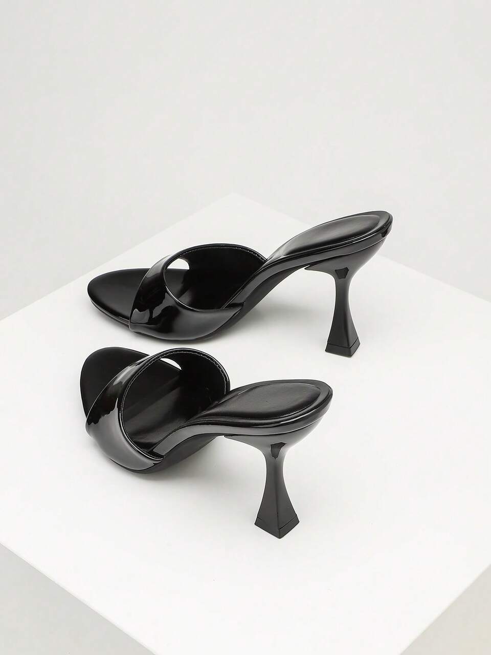 CUCCOO SZL Women Shoes Stiletto Round Toe Slippers Sexy Fashion PU Material Women's High Heel Sandals Dating Shopping Party Valentine's Day