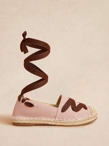 Rosivie Women's Versatile Contrasting Colors Fashion Comfortable Flat Shoes - Pink - View 2
