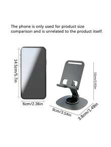 Portable Metal Lazy Phone Stand, 360° Rotation Fold‑To‑Carry Desktop Phone Bracket - Multicolor - View 3