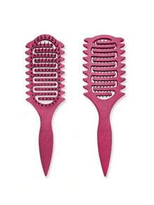 1PC New Upgraded Hollow Design Curling Brush Special Comb Teeth Structure For All Hair Types Reduce Hair Loss Pulling Split Ends Unisex Easy Create Curly Hairstyles Hair Care Tool Salon Daily Use Back To School Travel Gift For Women Men Must Haves - Multicolor - View 16