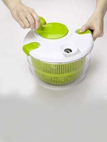 1Pc Manual Fruit Vegetable Salad Spinner Kitchen Salad Dehydrator Hand Crank Water Draining Drying Tool For Washing Fruits Vegetables Household Kitchen Gadget Supplies - Drain Basket - View 8