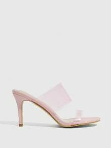 CUCCOO SZL Women's Summer Fashion Elegant Heeled Sandals - Baby Pink - View 2