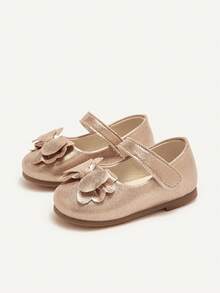 Cozy Pixies A Pair Of Pink Party Princess Bow  For Infants Cute And Simple, Everyday Wear Baby Flats - Pink - View 7