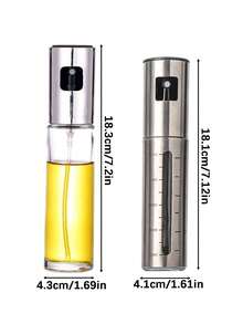 Stainless Steel Olive Oil Spray Bottle, Glass Sprayer Bottle For Cooking, Baking, Kitchen Condiment Dispenser, Leak-Proof Oil Sprayer For Cooking And Grilling, Kitchen Essential With Built-In Nozzle - Multicolor - View 4
