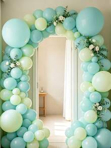 MINKOJA 5/10/12/18 Inch Multi-Color Latex Helium Round Balloons, Great For Birthday Wedding Anniversary Bridal Shower Graduation Gender Reveal Baptism New Year Holiday Party Decorations - Mint Green - View 4