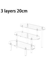 1pc Transparent Acrylic Tiered Display Stand, Versatile Desktop Acrylic Organizer For Figurines, Perfumes, Cosmetics, Accessories. Multi-Layer Organizer Display Stand Cake Stand Perfume Rack, Home Storage Display Stand Jewelry Cosmetics Display Stand - Multicolor - View 15