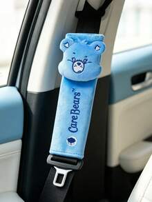 SHEIN X Care Bears 1Pc Seat Belt Shoulder Cover, Green - Love Bear - View 2