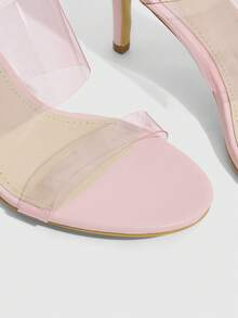 CUCCOO SZL Women's Summer Fashion Elegant Heeled Sandals - Baby Pink - View 3