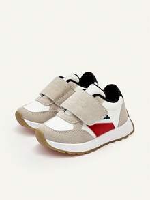 Cozy Pixies Four Seasons Fashion Versatile Fun Cute Contrasting Colors Multi-Color Matching Boys Soft Bottom Flat Bottom Baby Sports Shoes College Style Outdoor P - White - View 4
