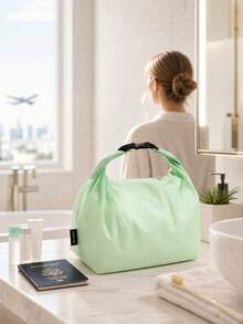 Waterproof Wash Bag Large Capacity Portable Handheld Shower Tote, Travel Outdoor Swimming Gym Toiletry Storage Bag For Bath Accessories - Multicolor - View 5