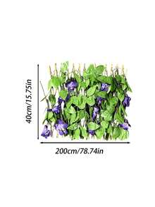 1pc Retractable Privacy Screen Fence, Suitable For Balcony, Patio, Outdoor, Artificial Privacy Screen Decor, Faux Ivy Fence Panel, Suitable For Outdoor Wall, Background Wall, Garden, Backyard, Home Decor - Multiple Styles - View 2