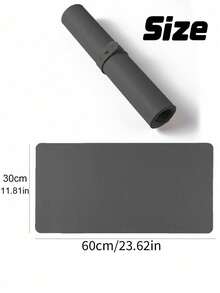Waterproof And Durable Nail Art Table Mat, Made Of Waterproof And Soft PU Leather, Designed For Studio Tabletops And Foldable Nail Art Armrests. Ideal For Nail Artists In Salons And For Home Use. - Grey - View 3