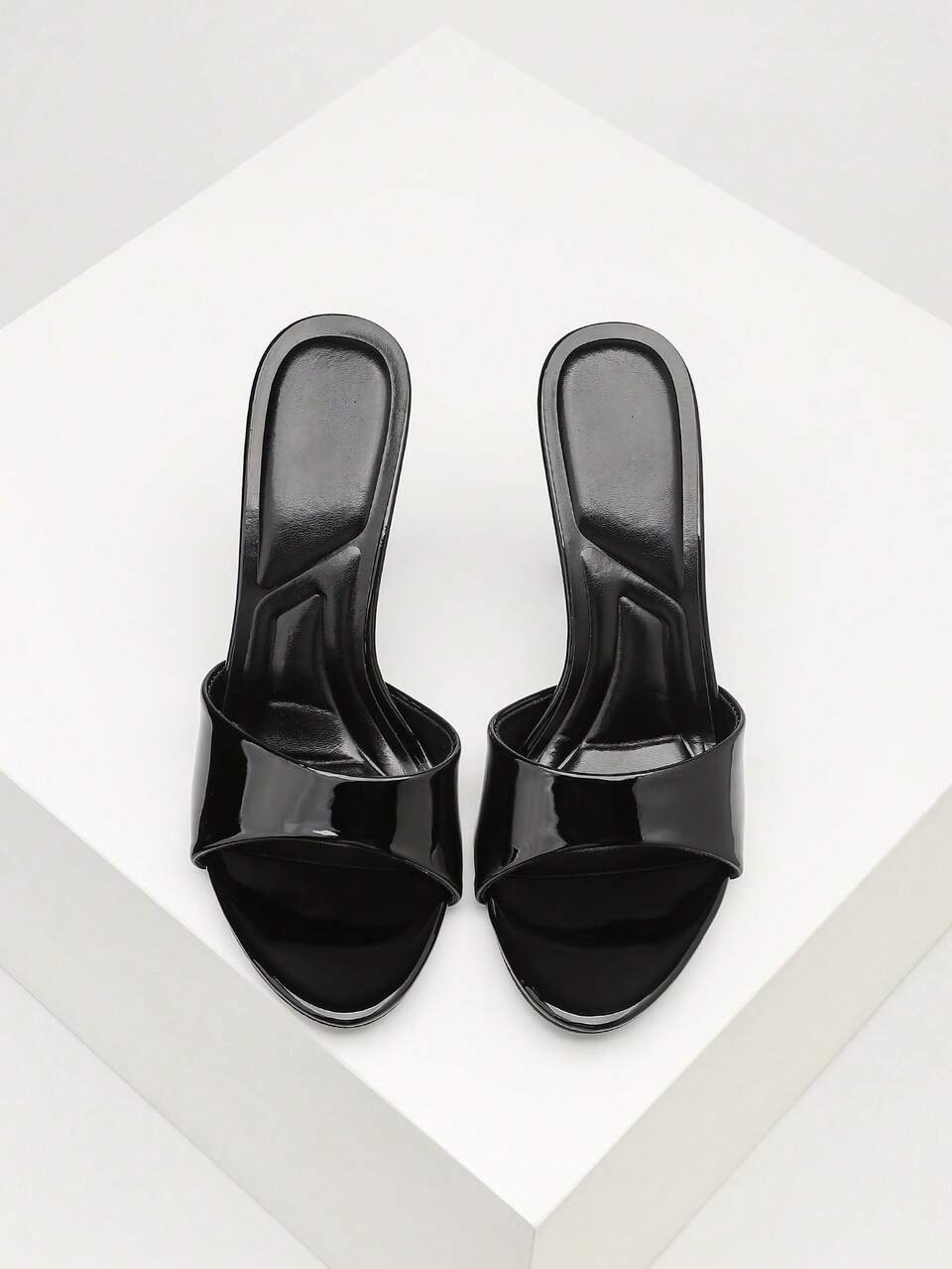 CUCCOO SZL Women Shoes Stiletto Round Toe Slippers Sexy Fashion PU Material Women's High Heel Sandals Dating Shopping Party Valentine's Day