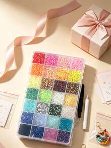 40000Pcs 3mm Flat Back Resin Rhinestones Kit, 48 Assorted Colors Resin Gems With Complete Tools, Versatile DIY Ornament Accessories For Garments Shoes Facial Makeup Water Tumblers - 3mm - View 2