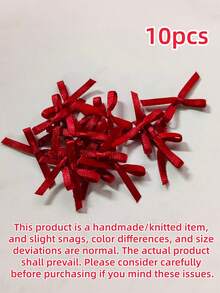 Burgundy Ribbon Bows 10/50/100 Pack – Rich Color Gift Bows For Valentine's Day, Versatile Craft Hair Decor Party Supply - burgundy - View 8