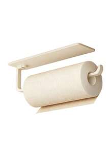 1PC UnderCabinet Paper Towel Holder Shelf SelfAdhesive WallMount Sturdy Plastic Rustproof SpaceSaving Vertical Rack EasyInstall Kitchen Bathroom Laundry Quick Access Strong Load Bearing Modern Essential - View 6