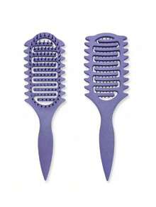 1PC New Upgraded Hollow Design Curling Brush Special Comb Teeth Structure For All Hair Types Reduce Hair Loss Pulling Split Ends Unisex Easy Create Curly Hairstyles Hair Care Tool Salon Daily Use Back To School Travel Gift For Women Men Must Haves - Multicolor - View 12