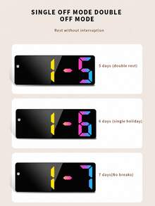 Digital Alarm Clock, Luminous Large Display Mirrored Desk Alarm Clocks, Modern Home Decor, With Date And Temperature, Table Ornaments For Bedroom, Living Room - one-size - View 6