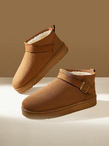 CUCCOO EASI Women Shoes Women's Snow Boots, Suitable For Autumn And Winter Daily Wear - Brown . - View 3
