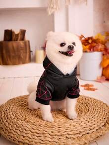 PETSIN 1pc Premium Spider Graphic Black Pet Halloween Sweatshirt - Multicolor - View 5