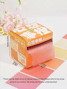 Color Gradient Pearlescent Pull‑Out Sticky Notes, Adhesive, High‑Capacity, Marker Tabs, Expandable Notes, Error‑Correction Notes, Message Notes, Waterproof - one-size - View 11