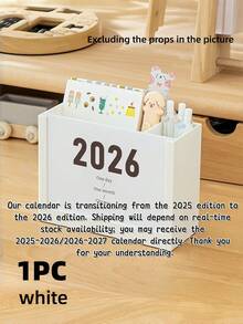 Joivida The 2026 Multi-Functional Desktop Storage Rack With A Storage Box, Cute Pen Holder And Notepad Is Suitable For Home Office Decoration, Workspace Organization, Study Planning, Modern Storage, Creative Design, Durable Plastic, Practical Storage, Organization Enthusiasts And Office Workers - Multicolor - View 9