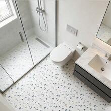 1/20pcs MORCART 20pcs/Set Self-Adhesive Floor Tiles, 20cm X 20cm. Waterproof Vinyl Floor Tiles With Peel And Stick Backing, Suitable For Kitchen, Living Room, Bathroom And Bedroom - Terrazzo Color - Multicolor - View 6