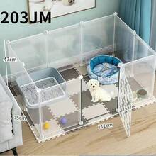1 Indoor Small Dog Fence, Suitable For Pets Such As Puppies And Rabbits, Foldable Isolation Door, Pet Fence - Multicolor - View 2
