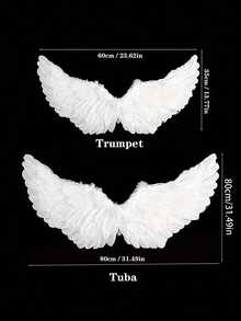 3PCS LIGHTWEIGHT DECORATIVE ANGEL DEVIL WINGS SET FOR COSPLAY WEDDING TRAVEL PHOTOGRAPHY PARTY STAGE PERFORMANCE FESTIVAL DECOR COSTUME PROPS ACCESSORIES GIFT - Multicolor - View 5