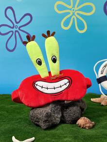 SpongeBob SquarePants | Joivida 1pc Theme Plush Sleep Eye Mask 3D Crab Boss Octopus Brother Cartoon Light Blocking Eye Mask Travel Napping Soft Eye Mask - Multicolor - View 11