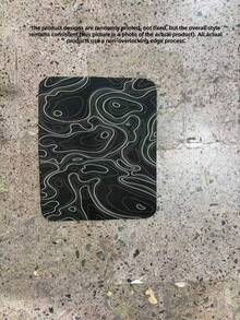1PC Large Non Slip Rubber Base Soft Cloth Surface Black White Topographic Map Contour Line Pattern Extended Gaming Mouse Pad Laptop Keyboard Mat Office Home Computer Desktop Protector Study Table Pad Gift For Gamers Friends Colleagues - View 12