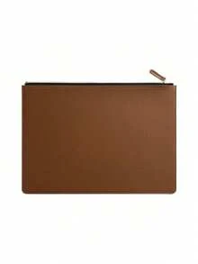 Carpeta de archivo A4 con cremallera, organizador de documentos, maletín, portafolio para almacenamiento de contratos/facturas, útiles escolares - Multicolor - Ver 11