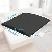 40D Curved Sofa Cushion Support, Designed To Address Sagging Seats. Plug-In High-Resilience Sofa Cushion, Used To Repair Sofa Sagging And Enhance Comfort. Dimensions: 20"X20"X2", Black - Black - View 3