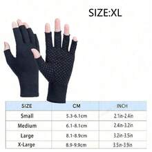 Compression Gloves, Hand Rheumatoid, Carpal Tunnel Pain, Support For Women & Men Anti-Slip Black Work Cycling Gloves With Glue Dots,Suitable For Cycling,Riding Motorcycle And Skiing,Black Gloves - Multicolor - View 12